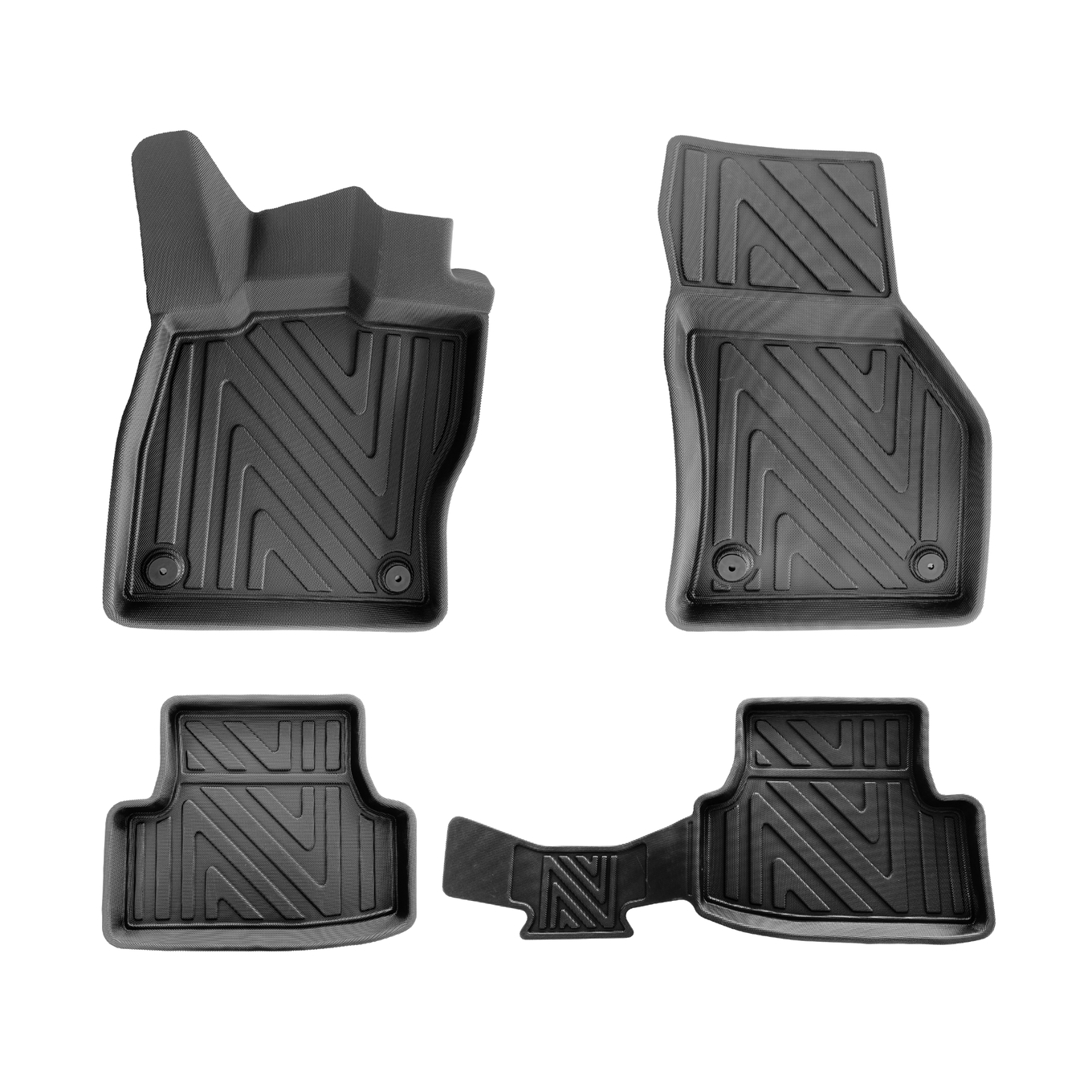 3D Fußmatten für Dacia Duster 4x2 | 2023-2026 | Carbonfaser-Optik 1